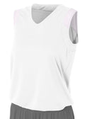A4 Womens Moisture Management V-Neck Muscle A4