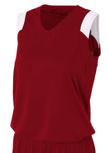 A4 Womens Moisture Management V-Neck Muscle A4