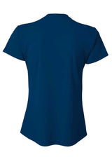 A4 Womens Short Sleeve V-Neck Bird's Eye Mesh Tee A4