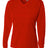 A4 Womens Long Sleeve V-Neck Bird's Eye Mesh Tee A4
