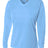 A4 Womens Long Sleeve V-Neck Bird's Eye Mesh Tee A4