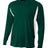 A4 Mens Long Sleeve Color Block Tee A4