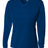A4 Womens Long Sleeve V-Neck Bird's Eye Mesh Tee A4