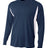 A4 Mens Long Sleeve Color Block Tee A4