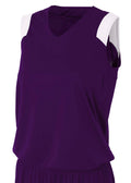 A4 Womens Moisture Management V-Neck Muscle A4