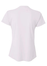 A4 Womens Short Sleeve V-Neck Bird's Eye Mesh Tee A4