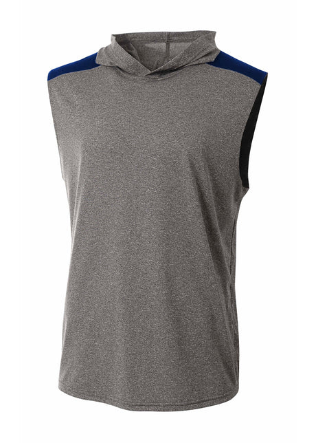 A4 Mens Tourney Sleeveless Hooded Tee A4