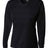 A4 Womens Long Sleeve V-Neck Bird's Eye Mesh Tee A4