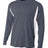 A4 Mens Long Sleeve Color Block Tee A4