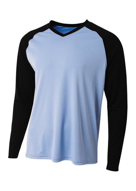 A4 Mens Long Sleeve Strike Raglan Tee A4