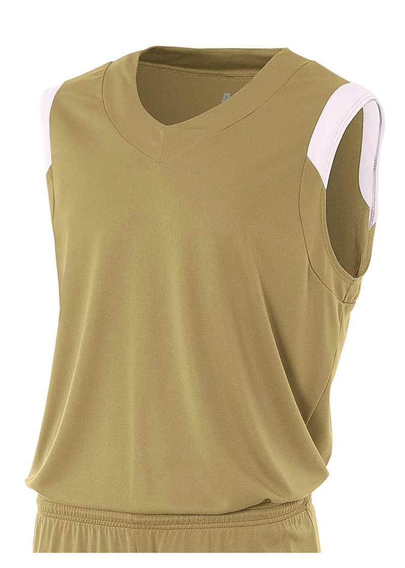 A4 Youth Moisture Management V-Neck Muscle