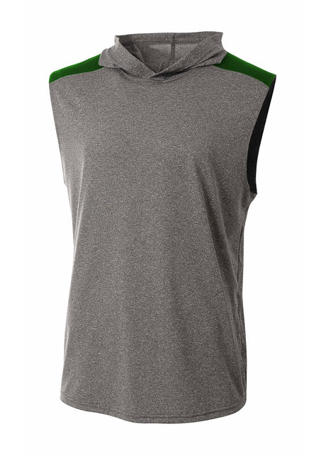 A4 Mens Tourney Sleeveless Hooded Tee A4