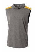 A4 Mens Tourney Sleeveless Hooded Tee A4