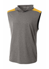 A4 Mens Tourney Sleeveless Hooded Tee A4
