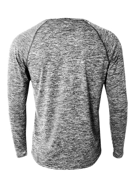 A4 Mens Long Sleeve Raglan Space Dye A4