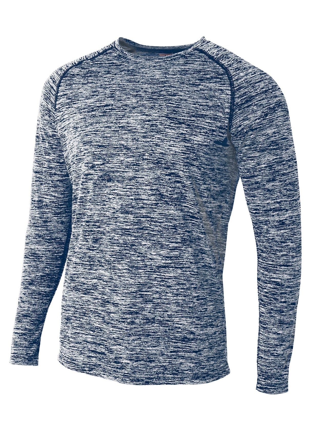 A4 Mens Long Sleeve Raglan Space Dye A4