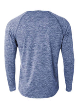 A4 Mens Long Sleeve Raglan Space Dye A4