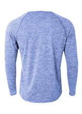 A4 Mens Long Sleeve Raglan Space Dye A4