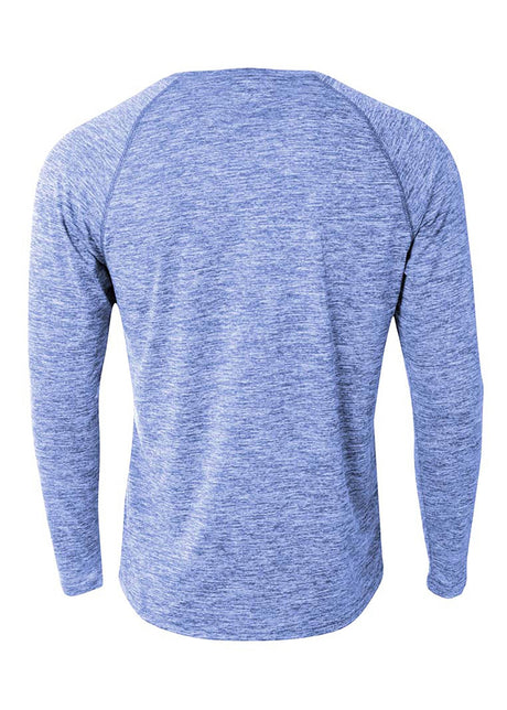 A4 Mens Long Sleeve Raglan Space Dye A4