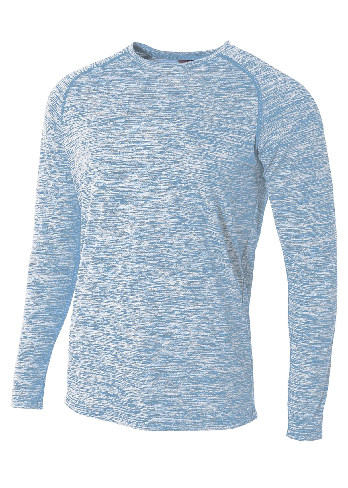 A4 Mens Long Sleeve Raglan Space Dye A4