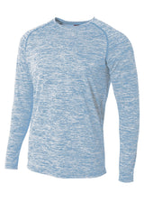 A4 Mens Long Sleeve Raglan Space Dye A4