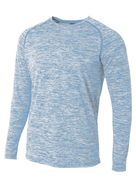 A4 Mens Long Sleeve Raglan Space Dye A4