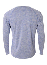A4 Mens Long Sleeve Raglan Space Dye A4