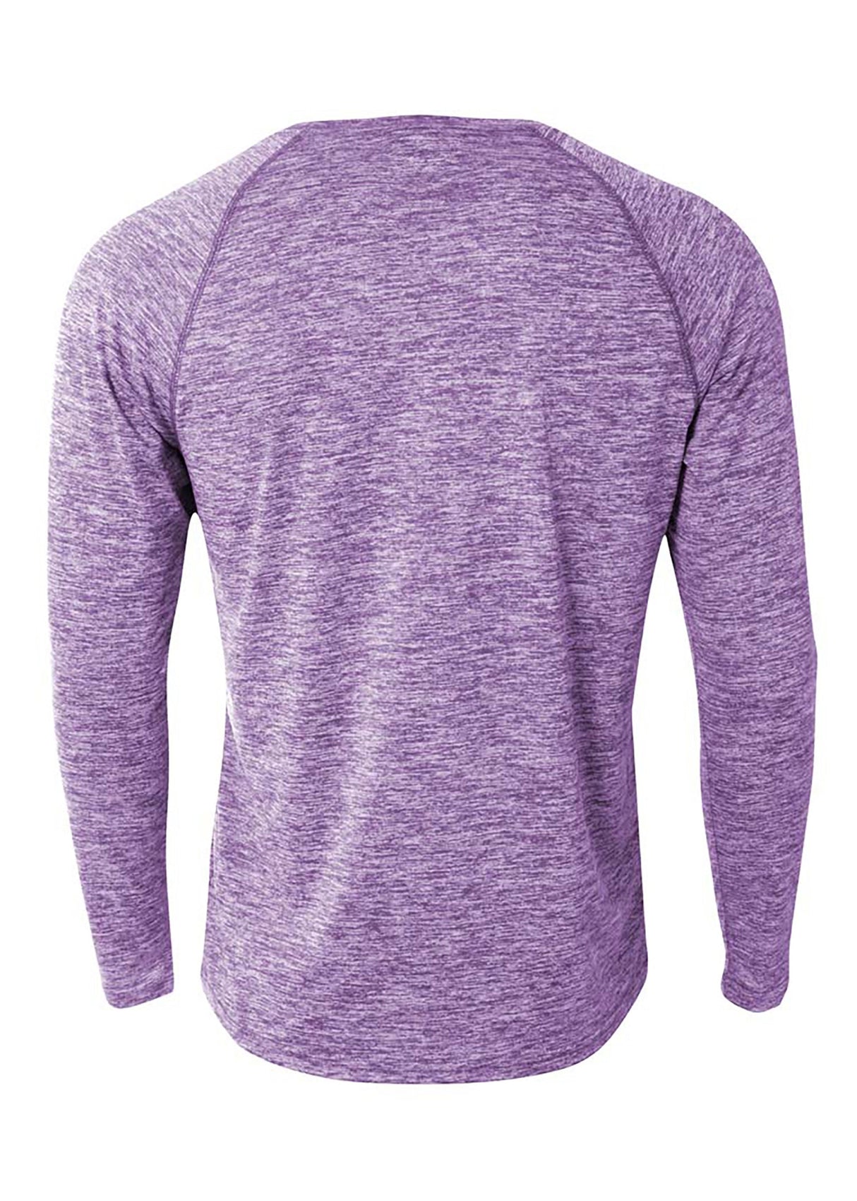 A4 Mens Long Sleeve Raglan Space Dye A4