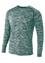 A4 Mens Long Sleeve Raglan Space Dye A4