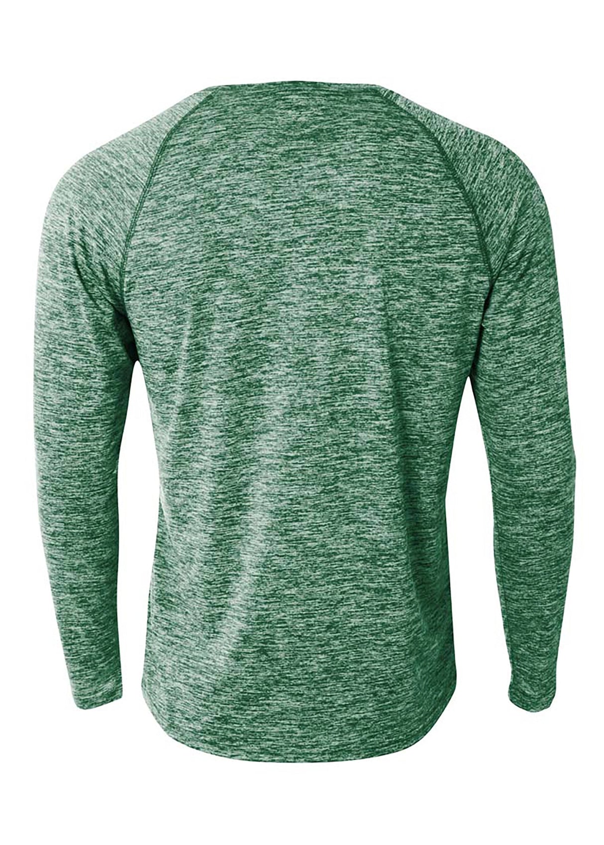 A4 Mens Long Sleeve Raglan Space Dye A4