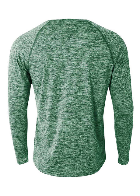 A4 Mens Long Sleeve Raglan Space Dye A4