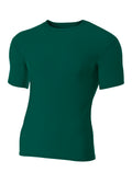 A4 Youth Short Sleeve Compression Crew A4