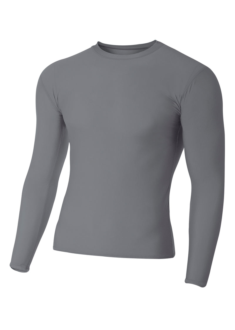 A4 Youth Long Sleeve Compression Crew