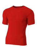 A4 Youth Short Sleeve Compression Crew A4