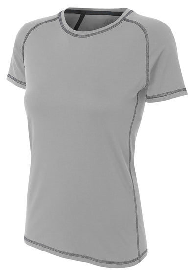 A4 Womens Fitted Raglan with Flatlock Stitching