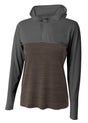 A4 Womens Slate Quarter Zip Hoodie A4