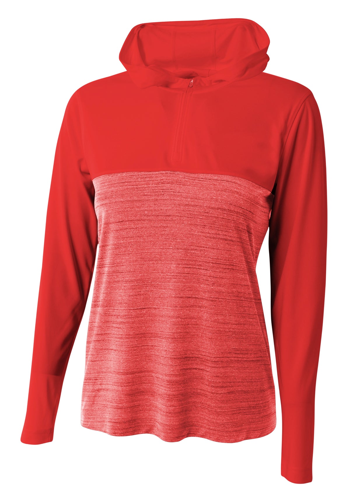 A4 Womens Slate Quarter Zip Hoodie A4