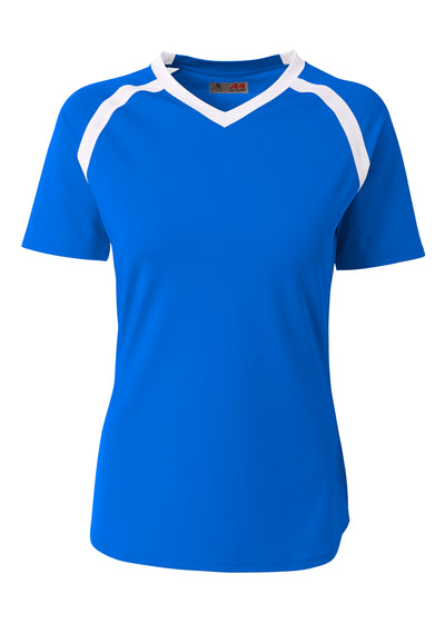 A4 Womens Ace Short Sleeve Volleyball Jersey