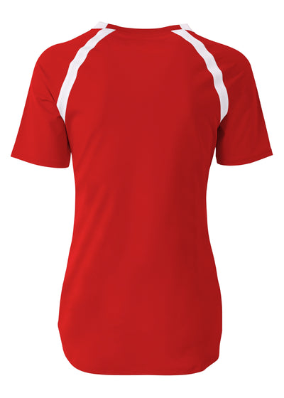 A4 Womens Ace Short Sleeve Volleyball Jersey