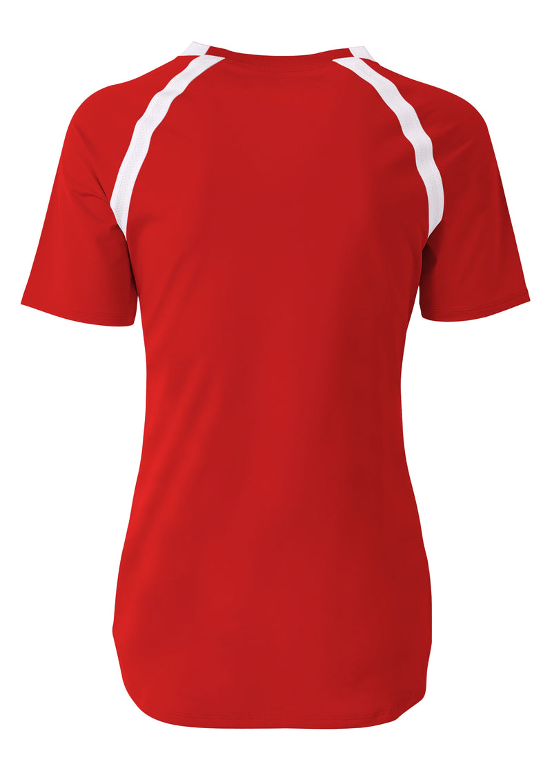 A4 Womens Ace Short Sleeve Volleyball Jersey