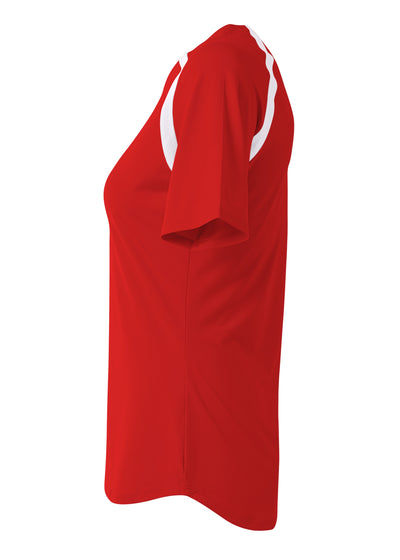 A4 Womens Ace Short Sleeve Volleyball Jersey