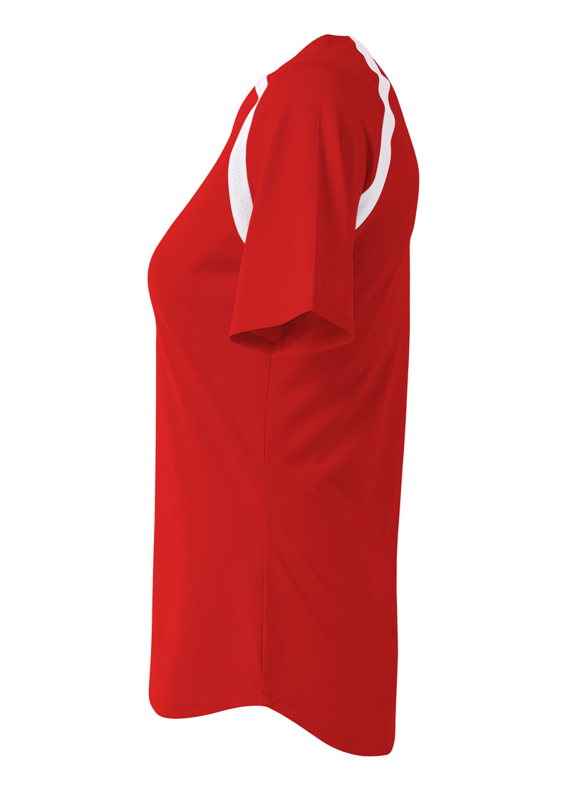 A4 Womens Ace Short Sleeve Volleyball Jersey