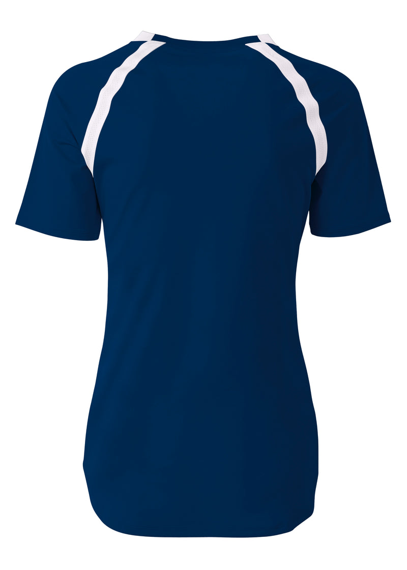 A4 Womens Ace Short Sleeve Volleyball Jersey