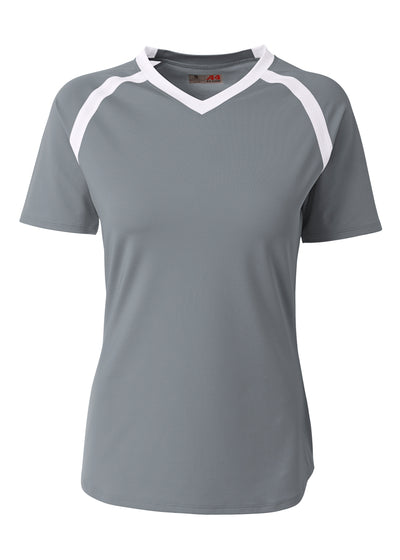 A4 Womens Ace Short Sleeve Volleyball Jersey