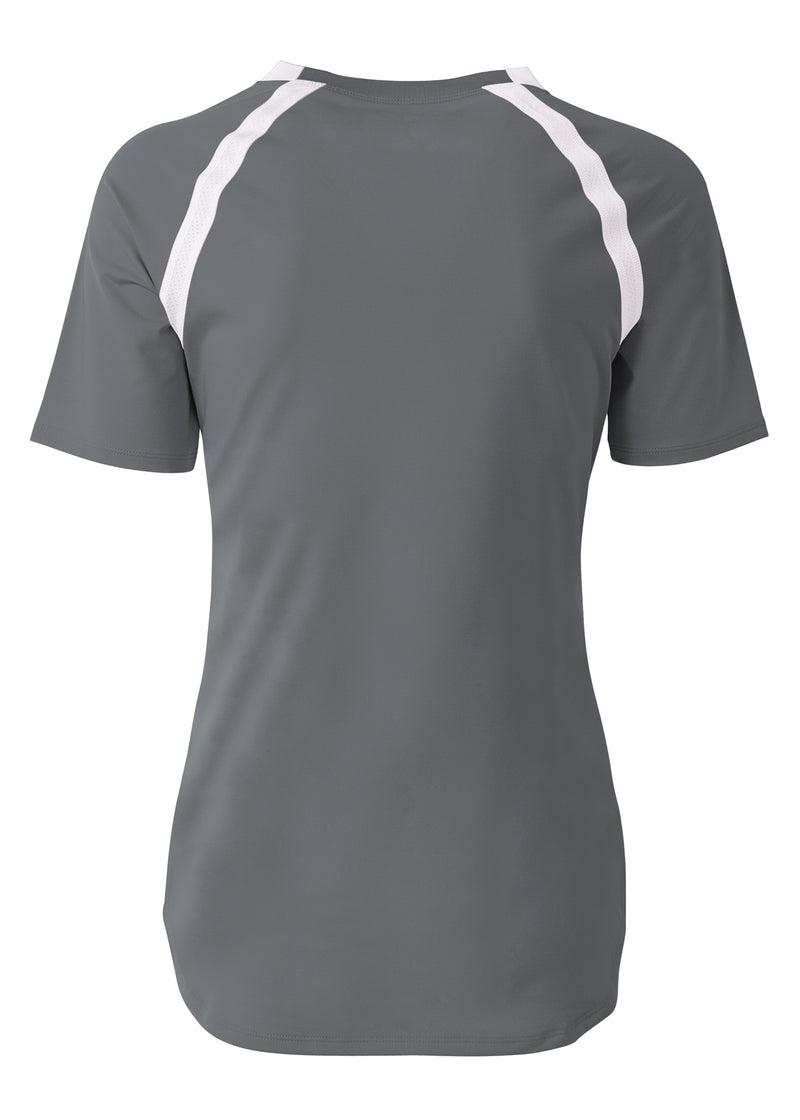 A4 Womens Ace Short Sleeve Volleyball Jersey