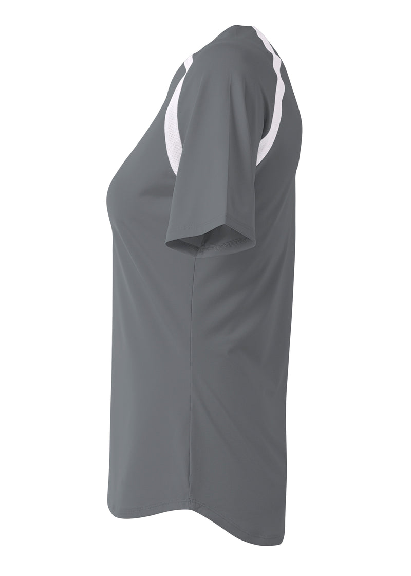A4 Womens Ace Short Sleeve Volleyball Jersey