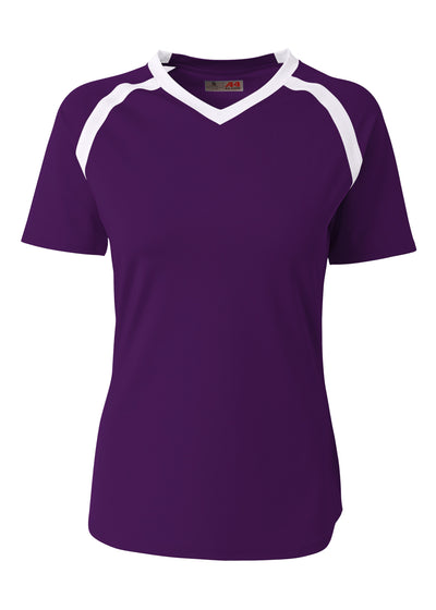A4 Womens Ace Short Sleeve Volleyball Jersey