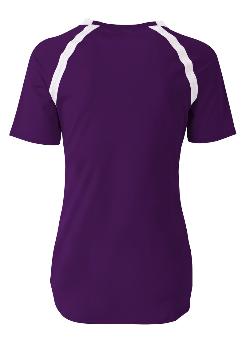 A4 Womens Ace Short Sleeve Volleyball Jersey