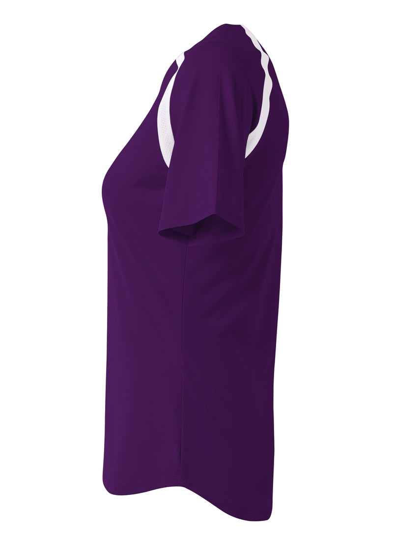 A4 Womens Ace Short Sleeve Volleyball Jersey