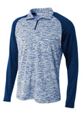 A4 Youth Quarter Zip Space Dye A4